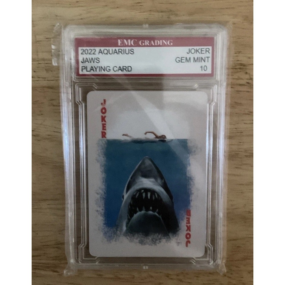 2022 Aquarius Jaws Playing Card Joker, EMC Grading Gem Mint 10‎